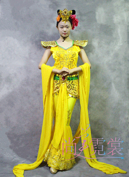 Dunhuang Feitian dance costume Thousand-hand Guanyin dance costume Classical dance accompanying dance costume Beijing custom rental