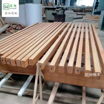 American Red Oak Beech Wood Nordic Partition Grilles Wood Strips Vertical Bars Log Squared Stock Wood Square Tondiy Material Screen Gen