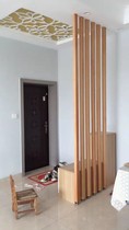 Red Oak Beech Wood Nordic Living Room Bathroom Original Solid Wood Partition Screen Grille Post Wood Square Vertical Bar minimalist Hyundai