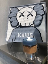 ins wind small blue bottle coffee cup humanmade glass with high temperature resistant blae arabica bottle