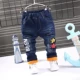 Quần jeans bé trai mùa thu đông cho bé phiên bản Hàn Quốc cộng với quần nhung 1-2-3-4-5-6-7 tuổi trẻ em quần dày