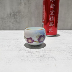 чашка 日本香兰社经典高端渐变色釉梅花功夫茶杯 口径5cm 整高4.5cm