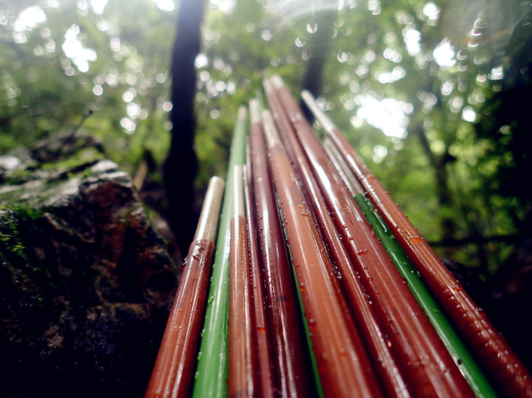 Fly fishing rod road sub-rod rod embryo glass fiber resin material 6 feet to 8 feet multi-section can choose to adjust the length