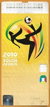 South Africa Football Tickets 2010 World Cup 26 Games Cameroon-Danish Original Original Live Tickets Collection