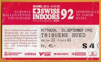 1992 Basel Tennis Indoor Sports Tickets Collection