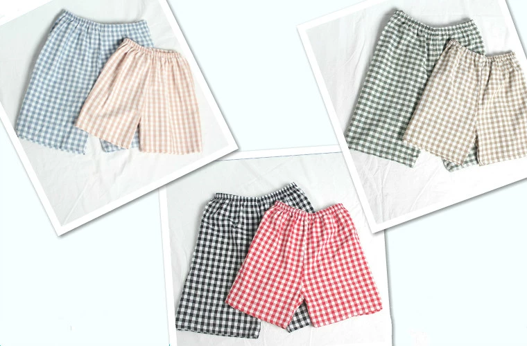 Mùa hè nam và nữ nhà quần short cotton năm quần mỏng Nhật Bản mỏng cặp vợ chồng quần ngủ kích thước lớn có thể mặc bên ngoài quần - Quần tây