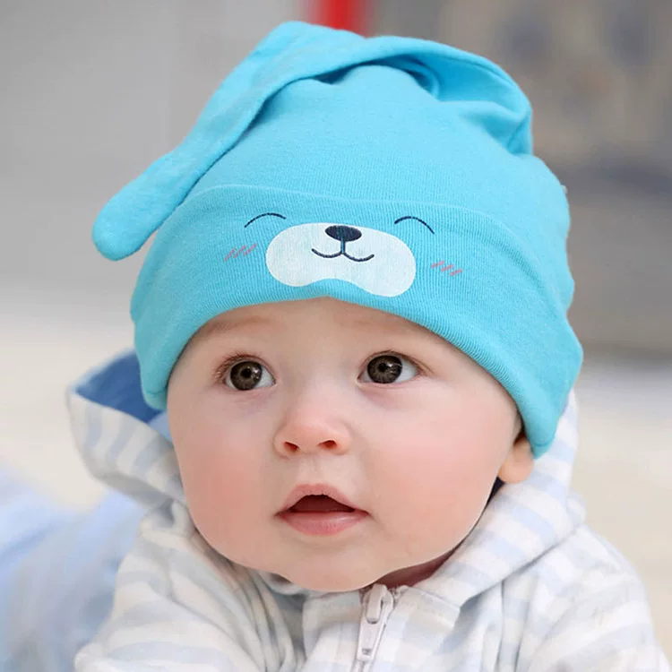Demi-season children's cotton hat for new born, 2020