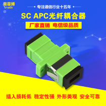 Fiber coupler SC fiber flange connector Square to square SC APC for radio and television