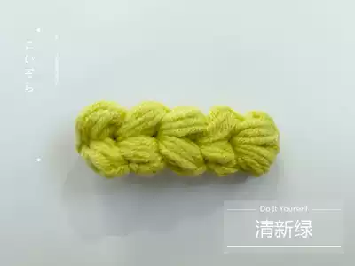 Full 38 yuan solid color hairclip hairclip handmade wool crochet material package finished multi-color optional