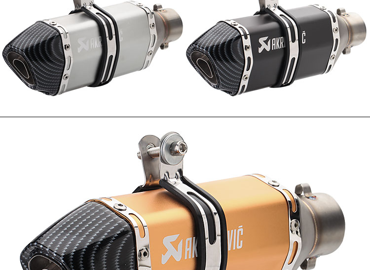 Xe mô tô thể thao âm thanh nhỏ ống lục giác bọ cạp ống xả Sửa đổi Yamaha Kawasaki Huanglong 600 phổ quát - Ống xả xe máy ống bô xe máy