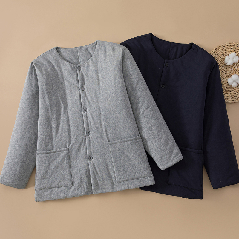 Pure Cotton Men's Cotton Jacket, Home Cotton Coat, Thickened and Warm Inner Wear for Middle-Aged and Elderly People, Winter Adult Inner Cotton Jacket Pure Cotton Men's Cotton Jacket, Home Cotton Coat, Thickened and Warm Inner Wear for Middle-Aged and Elderly People, Winter Adult Inner Cotton Jacket