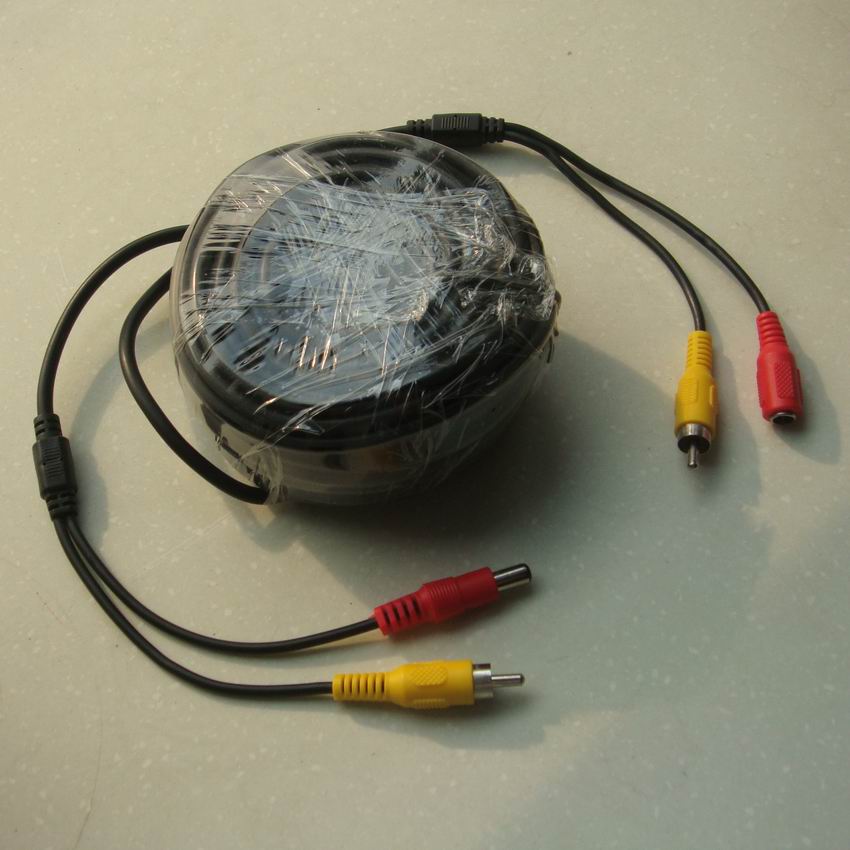 5M 10 15 20 30 meters transmission line RCA DC cable car display camera extension monitoring line