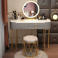 Серые 100 Импортированные каменные столы+интеллектуальные зеркала+птичьи табуретки (белые нуждаются в замечаниях)