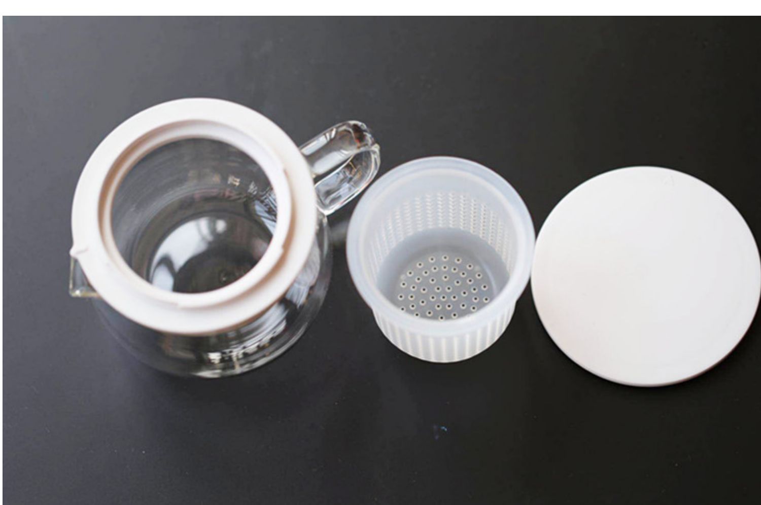 MUJI ấm trà thủy tinh kiểu Nhật dày đặt ấm trà thủy tinh dày chịu nhiệt - Trà sứ bình pha trà giữ nhiệt