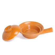 Claypot rice casserole with handle ceramic milk pot baby baby supplementary food small casserole open fire high temperature resistant porridge noodle pot