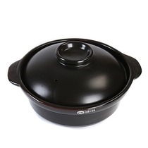 Black carved pan rice casserole stew pot ceramic soup porridge casserole high temperature resistant soup pot