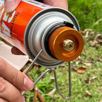 Outdoor cassette gas tank holder for camping