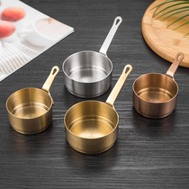 304 stainless steel with shank Dip Cup Golden Sauce cup Ketchup Cup Steak saucer Saucepan Cups seasoning Bowl Cutlery