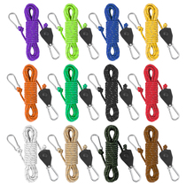 Canopy wind rope colorful tent rope tensioner thickened windproof rope pulley buckle adjuster reflective rope pull rope