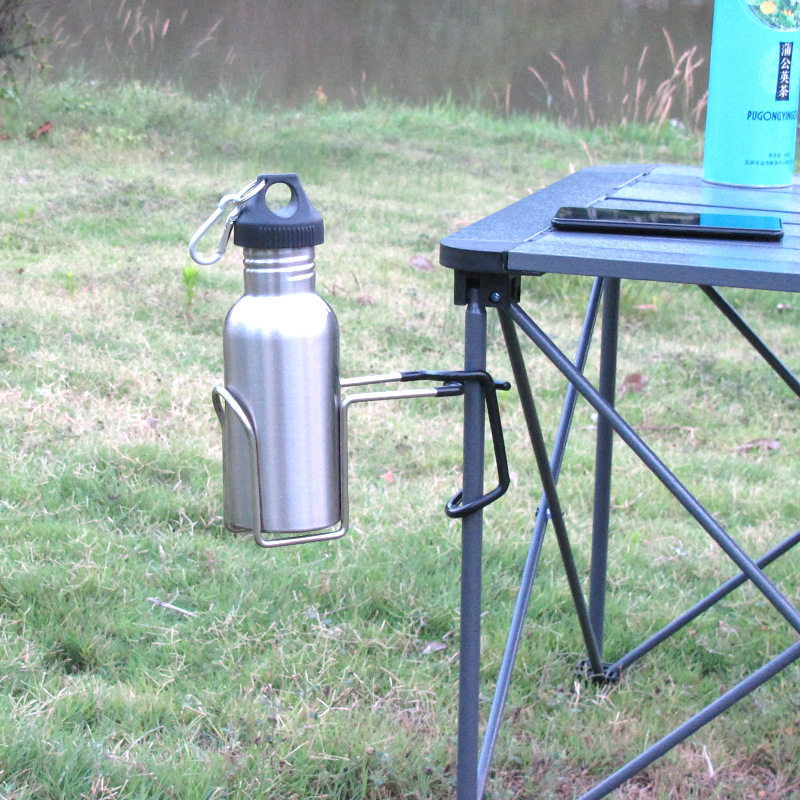 OUTDOOR CAMPING TENT CLIP TYPE LAMP HOLDER WATER CUP HOOK STAINLESS STEEL MULTIFUNCTION CAMPING CUP TOFISHING CHAIR CUP HOLDER-TAOBAO