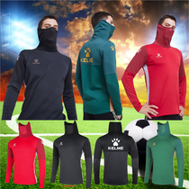 KELME Calme Training Pullover Men's Fall Winter New Football Running Mask Funnel Neck Top