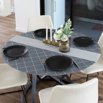 New light luxury leather table mat table mat can be cut tablecloth modern simple household dining table tea table mat desk