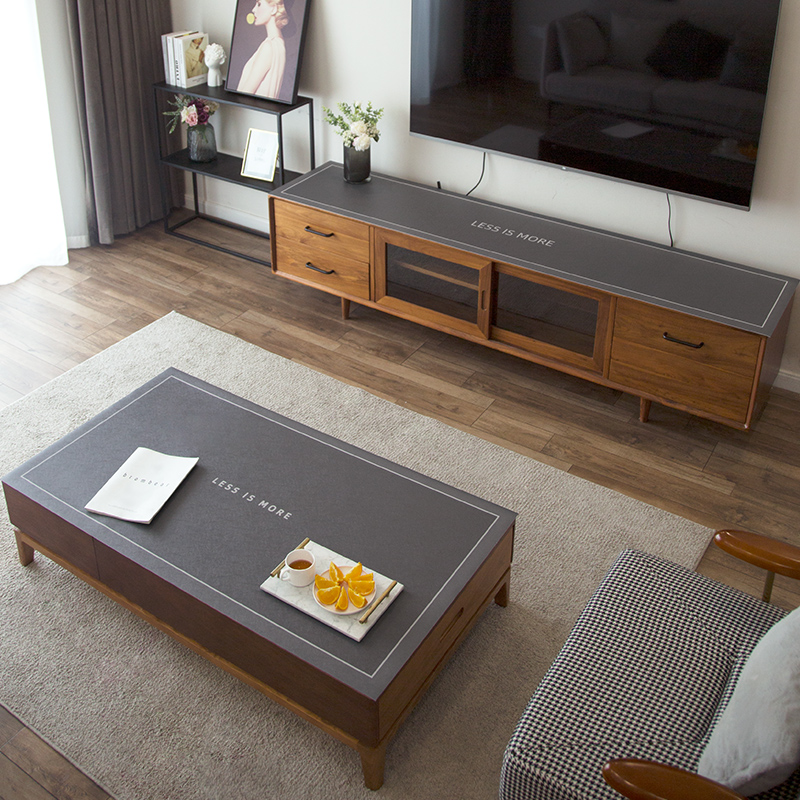 (leather tea table cushion) cortical PVC waterproof anti-oil and burn-free household table tea table can be customised