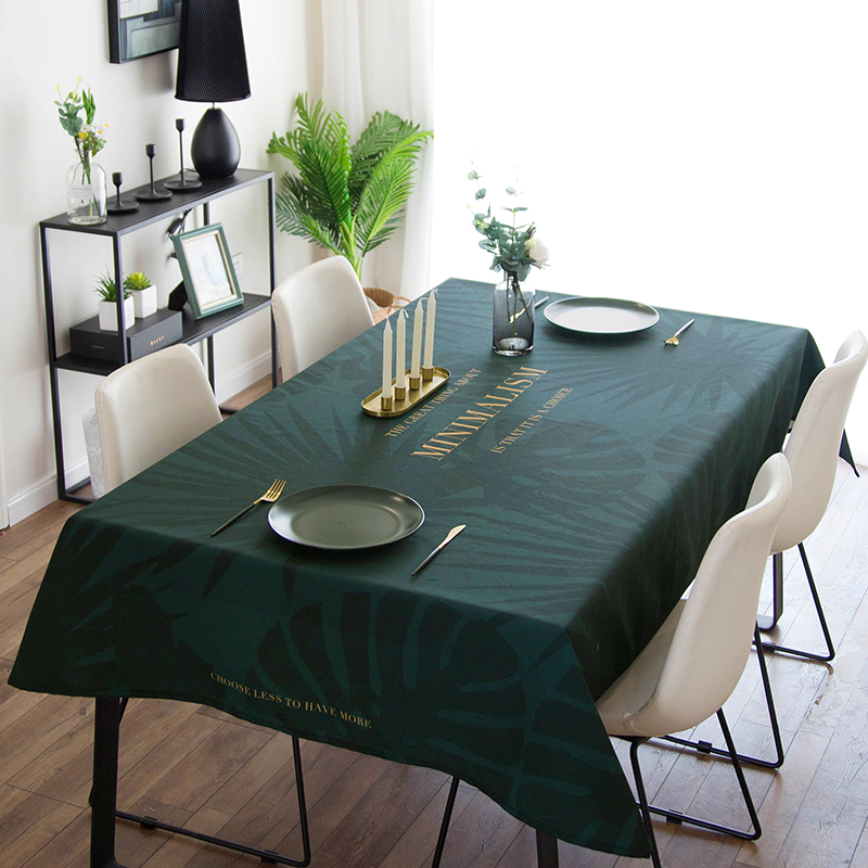 Feather fruit Southeast Asian style leaf cafe table cloth Water and oil proof thickened high-quality anti-hot table mat cloth