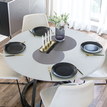 (leather table cushion) table cushion net red dining waterproof and anti-burn tea pvc cortex roundtable mat