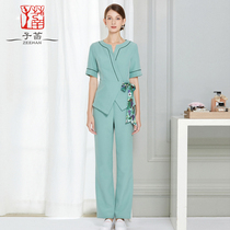 Health Hall club foot therapy foot bath technician work clothes female Spring New temperament beautician high-end beauty salon set