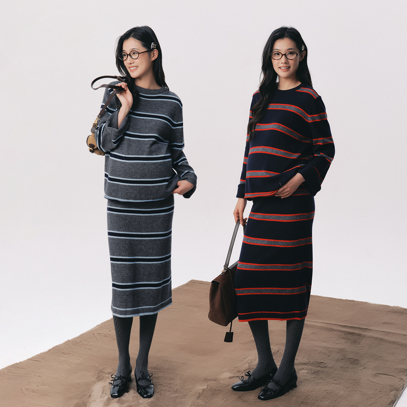 Bellywear Maternity Wear 2026 New Autumn Collection High-End Christmas Gift Set with Color-Blocking Skirt That Covers the Belly Bellywear Maternity Wear 2026 New Autumn Collection High-End Christmas Gift Set with Color-Blocking Skirt That Covers the Belly