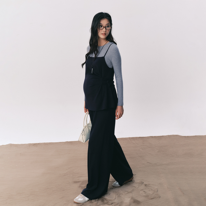 Bellywear Maternity Fashion Set, New Autumn Style, Lazy and Soft, Loose-Fitting Straight-Leg Pants Three-Piece Set Bellywear Maternity Fashion Set, New Autumn Style, Lazy and Soft, Loose-Fitting Straight-Leg Pants Three-Piece Set