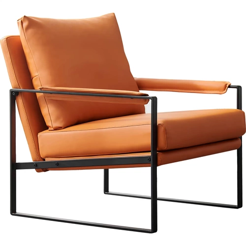 Скандинавский свет, роскошный одиночный диван-кресло, кресло для отдыха, интернет-модель знаменитости, комната с тигром, итальянский стиль, гостиная, кожаный диван-кресло