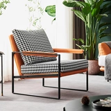 Скандинавский свет, роскошный одиночный диван-кресло, кресло для отдыха, интернет-модель знаменитости, комната с тигром, итальянский стиль, гостиная, кожаный диван-кресло