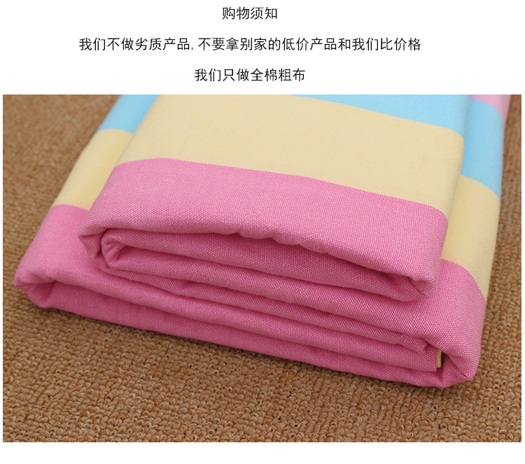 Hàng hóa tốt! Không tinh khiết bông đôi trở lại! 100% cotton cũ vải thô tấm duy nhất mảnh dày mã hóa đôi linen drap bọc nệm
