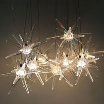 New wedding props LED luminous Bird sea urchandelier wedding hall chandelier scene layout welcome area ceiling