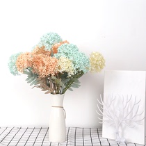 Simulation of wood hydrangea simulation flower grass goldgrass wedding green plant decoration wedding grass green plant leaves