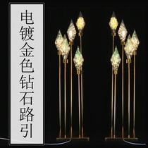 New wedding props five Dragon Ball Road lead gold diamond road lead rice lamp wedding layout