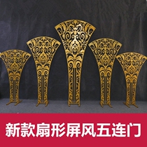 New wedding props Ferris wheel England screen Iron five consecutive doors European Gothic door Scottish iron door