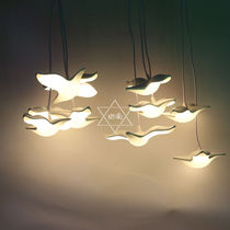 New wedding props LED luminous Bird seagull chandelier wedding decoration scene arrangement wedding hall ceiling pendant