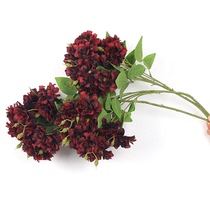 Simulation of wild rose fake flower wedding wedding flower arrangement wedding background floral scene arrangement long branch hydrangea bouquet