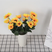 Sunflower simulation bouquet ornaments fake flowers Sunflower photo props living room flower arrangement table floral soft decorations