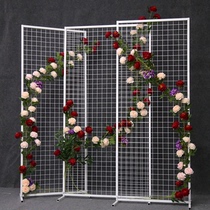 Wedding props new 2018 wrought iron grid screen Road Guide background ornaments T stage decoration scene layout