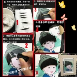 Мультяшная памятная шерстяная картина для новорожденных, «сделай сам», ручная роспись, делается под заказ