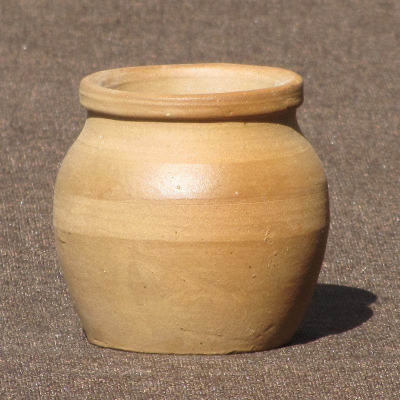 Handmade Ceramic Jar, Natural Clay, Unglazed, Simple Storage Jar, Artistic Retro Style, Tea Jar, Succulent Pot