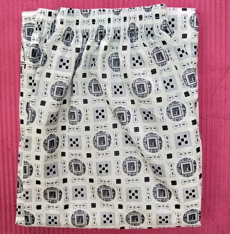 Quần pyjama nam quần lửng ống rộng lưới nhà cộng với chất béo kích thước lớn dệt bông điều hòa thoải mái dệt kim cotton quần tây nam