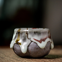 Taiwan Zhiye Roast Master Cup Tianmu Agate Glaze Tea Cup Household Ceramic Kung Fu Tea Ware Coarse Pottery Chai Roast Single Cup