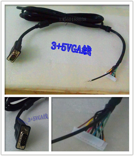 New product limited promotion KTV infrared touch screen LCD wiring universal 3 5 vga line transfer wiring