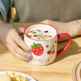 Фруктовая керамика Mark Cup Creative Girl Mite Ins Wind Cup Home Dring Water Offic