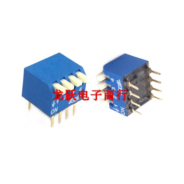 ECE Baidu original imported EPS 104AZ silver foot 4 - bit dial switch blue piano - type dial switch